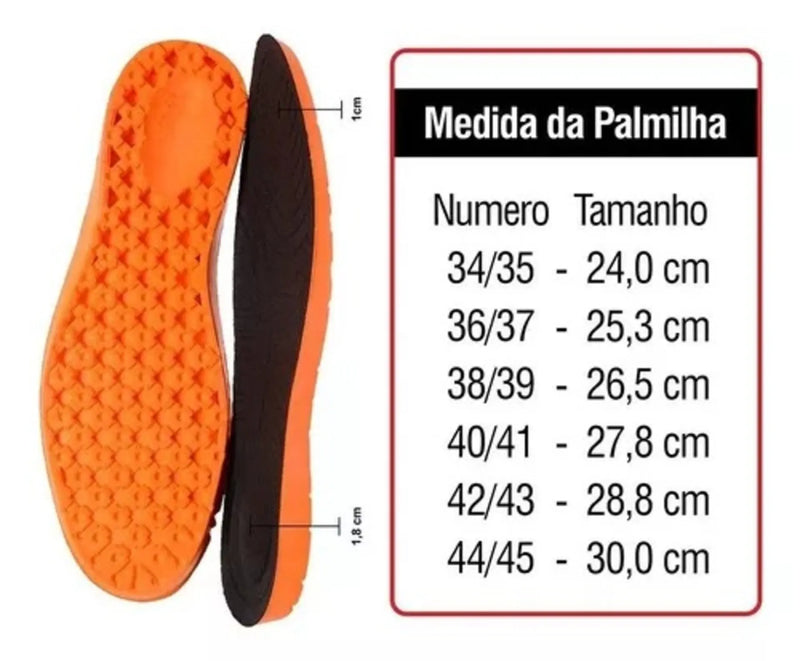 Palmilha P.U Gel Anatômica