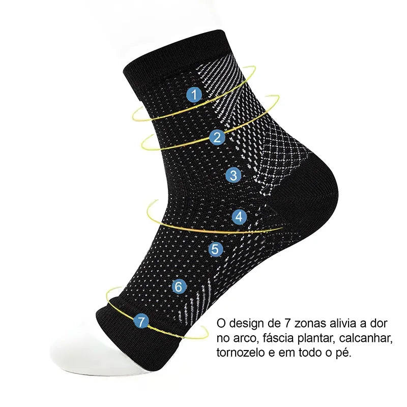 Meias de tornozelo para alívio de dor