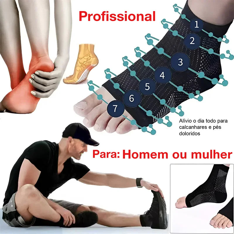 Meias de tornozelo para alívio de dor